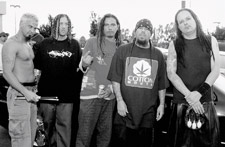 Fieldy with the band